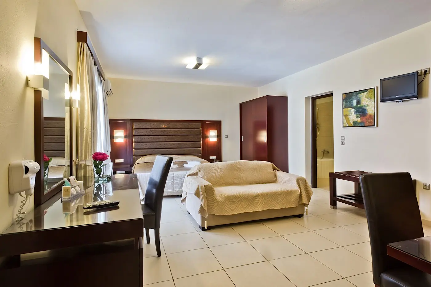 Spacious studio interior