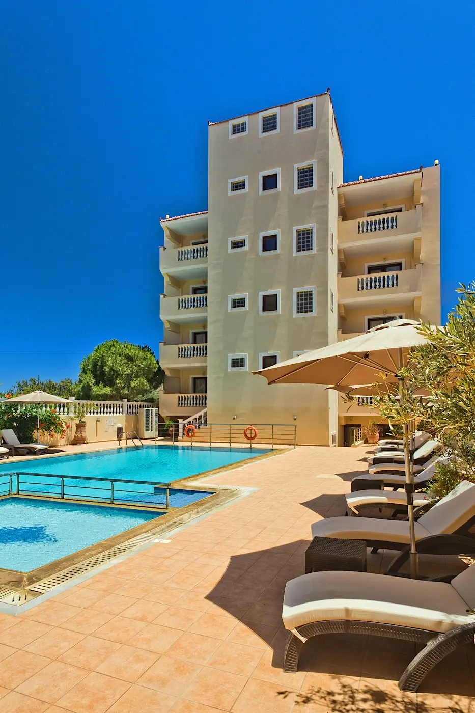 Socrates hotel beside the pool