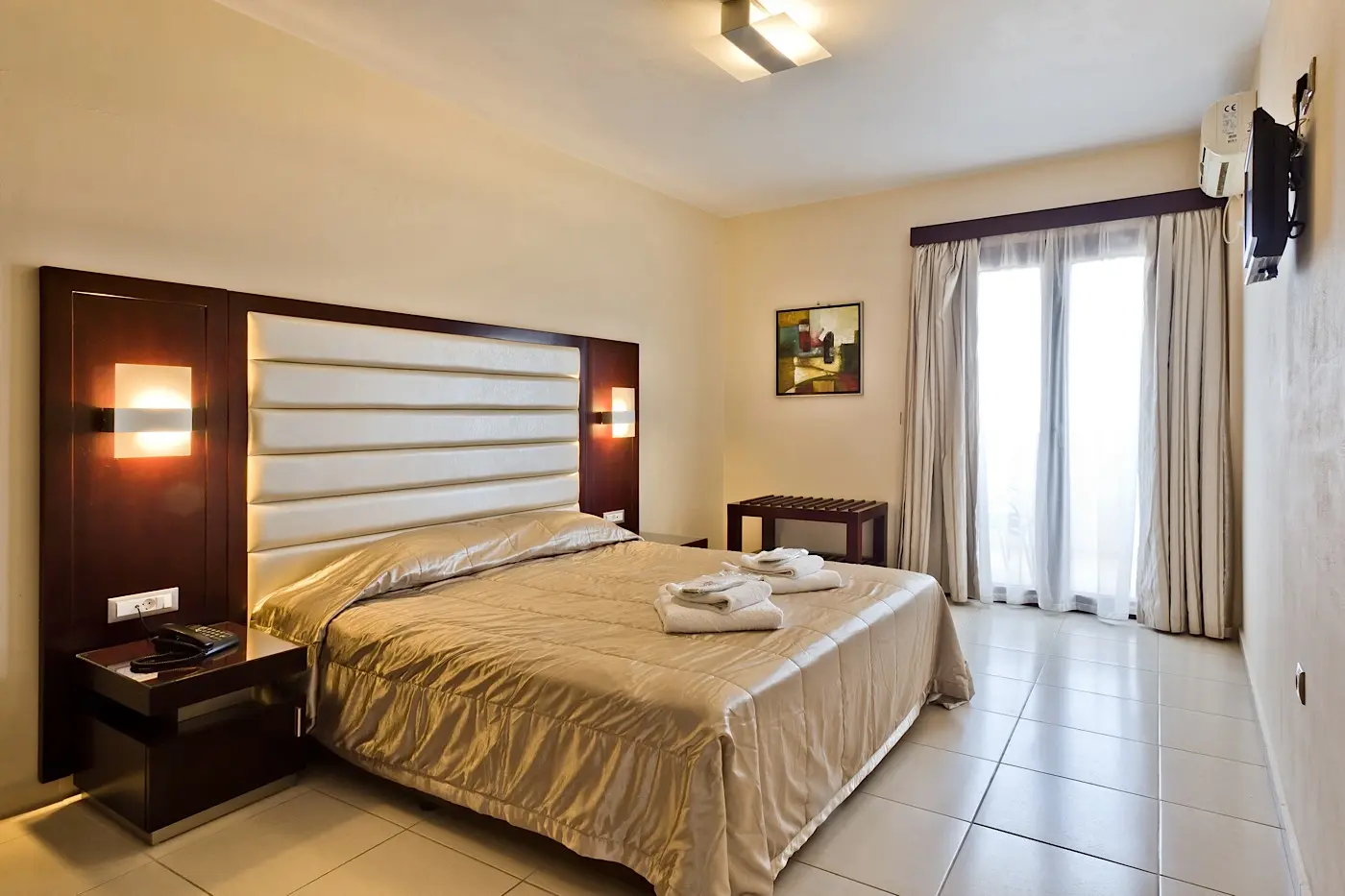 Peaceful guest bedroom
